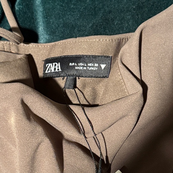 Zara Mauve Pink Draped Cowl Neck Camisole - Picture 2 of 5